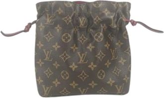 Louis Vuitton Pre-owned Bucket Bags, female, Brown, Size: ONE SIZE Pre-owned Pouch