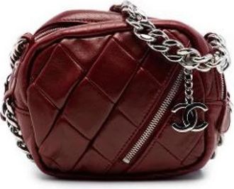 Chanel Pre-owned Camera Bag - Dames - Vintage Mini Tas - Rood - ONE Size - Leer - Vintage