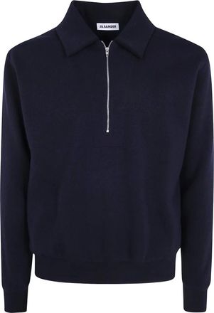 Jil Sander Heren, Sweatshirts & Hoodies, Blauw, Maat: M