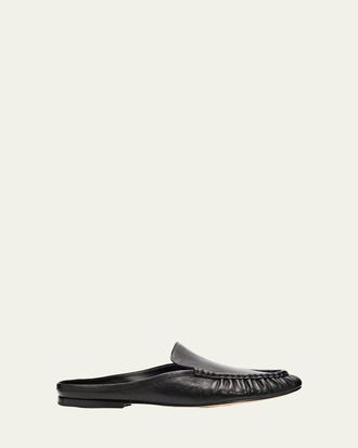 Vince Tevin Leather Loafer Mules