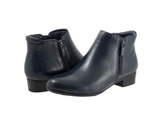 Trotters Major Womens Boots Navy : 10.5 WW (EE), Leather