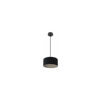 Fabrilamp Colgante Tania 1xe27 Negro/negro-madera Gris Regx30x30 Cm - Fabrilamp