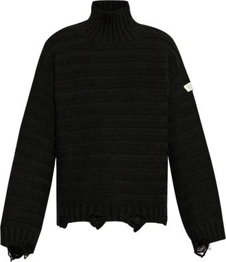 Maison Margiela Pullover - Heren - Coltruien - Zwart - L - Truien & Vesten