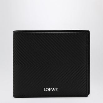 Loewe Bifold wallet in textured black calf leather