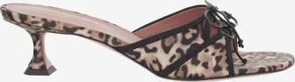 Amina Muaddi Womens Sandals Eleonora Multi Silk