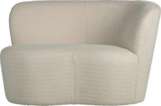 De Eekhoorn Design Sessel Stone mit Rundung rechts, Creme