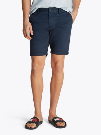 Tommy Jeans Chinoshorts TOMMY JEANS TJM SCANTON SHORT, Herren, Gr. 30, N-Gr, blau (schwarz night navy), Twill, Obermaterial: 98% Baumwolle, 2% Elasthan, slim fit,