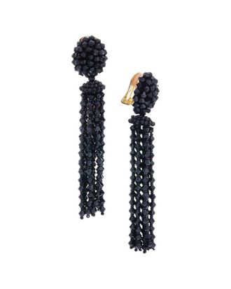 Oscar De La Renta Long Tassel Earrings