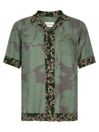 Dries Van Noten Green Carltone Shirt