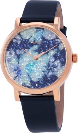 Timex Crystal Boom Quartz Blue Dial Ladies Watch TW2R66400