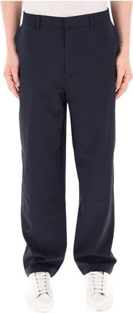 A|X Armani Exchange Straight Broeken met Lyocell - Heren - Straight fit broeken - Blauw - W34 - Katoen - Broeken