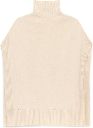 Maliparmi Maglia Cashmere Merinos - Dames - Coltruien - Beige - XL - Wol - Truien & Vesten