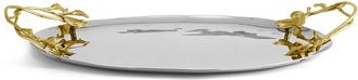 Michael Aram Laurel Gold Oval Tray