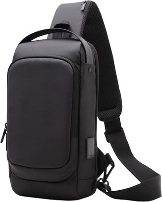 Generic Sling Bag,Anti-theft Shoulder Bag - Chest Pack with USB Charging Port for Camping Hiking Fitness, Large Capacity Sling Daypack