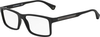 Emporio Armani Demo Rectangular Mens Eyeglasses EA3038 5063 54