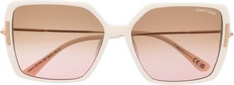 Tom Ford Eyewear square-shaped gradient lenses sunglasses - women - Acetate - One Size - Neutrals