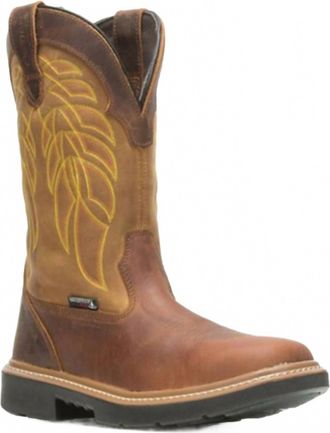 Wolverine Mens Rancher Composite Toe Boots In Brown Gold