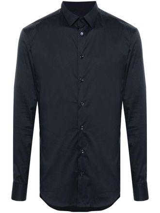 Giorgio Armani Camicia in popeline - Blu
