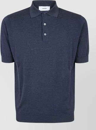 Lardini cotton regular-fit short-sleeve polo shirt