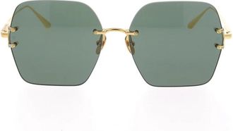 Linda Farrow Zonnebrillen - unisex - Zonnebrillen - Geel - ONE Size - Accessoires