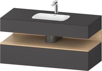 Duravit Qatego Lavabo Encastrado Con Base De Lavabo Consola, - Duravit