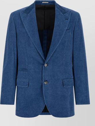 Brunello Cucinelli cotton single-breasted blazer
