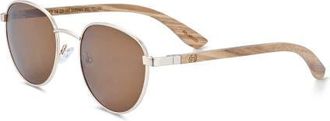 Earth Wood Boracay Polarized Sunglasses in Zebra/brown at Nordstrom