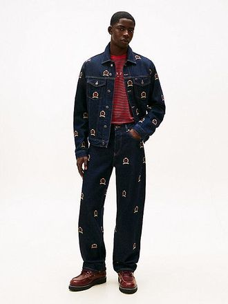 Tommy Hilfiger Jaimie Embroidery Relaxed Straight Leg Jeans