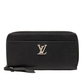 Louis Vuitton Pre-owned Clutches, female, Black, Size: ONE SIZE Pre-owned Lockme Zippy Wallet