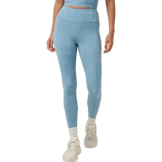 Travis Mathew Moveknit Bonded Pocket Leggings in Smoke Blue Multi at Nordstrom Rack, Size X-Large