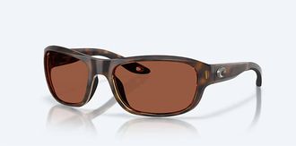 Costa Unisex Clipperton Rectangular Sunglasses In Tortoise Copper