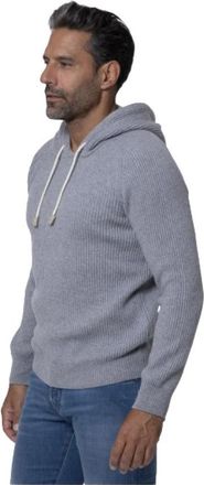 Gran Sasso Kasjmier Hoodie - Heren - Cashmere truien - Grijs - 2XL - Kasjmier - Truien & Vesten