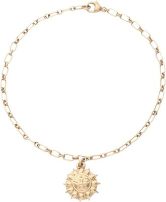 Chanel 2000 Gold Plated Sun Medallion Charm Bracelet costume bracelet