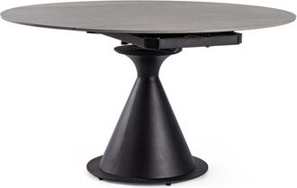 Decorspace Tavolo allungabile Jonni in grés porcellanato e acciaio 85-130x75