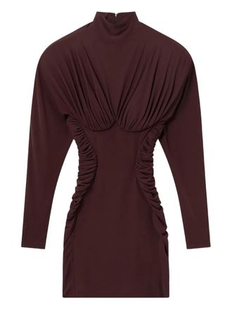 Stella McCartney Stella McCartney kurzes Kleid mit hohem Nacken mit Rüschen