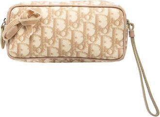 Dior Pre-owned Dior Diorissimo Trotter Coated Canvas Romantique Pouch Ladies ZLDP8AT4DUCWW2BP