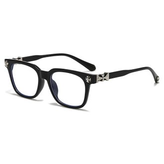 Generic Classic Black Glasses, Eyeglasses for Men and Women, Thick Square Frame Eyewear
