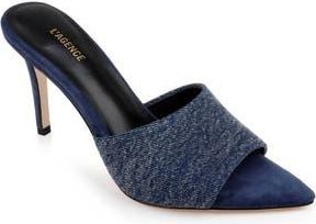 L'agence Lolita Pointed Toe Sandal in Dark Denim at Nordstrom Rack, Size 8.5