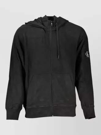 Calvin Klein cotton zip-up hooded jacket