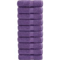 OEM Toallas De Ba&ntilde;o Solund De Calidad Premium, Paquete De 10, Color Morado, 30 X 30 Cm, 600 G/m&sup2; - Crezuo