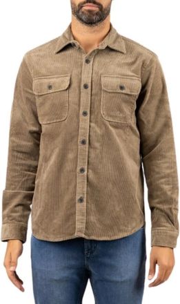 Saint Barth Shirt - Heren - Casual Overhemden - Bruin - S - Katoen - Overhemden