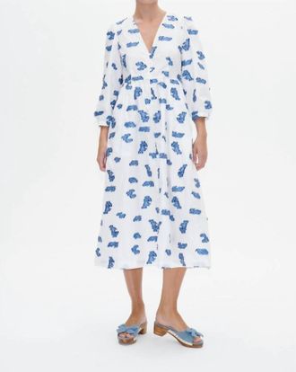 Baum Und Pferdgarten Asina Dress In Blue Bouquet