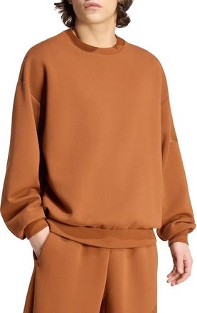 adidas Oversize UPF 50+ Sweatshirt in Dusky Bronze// at Nordstrom, Size Xx-Large R