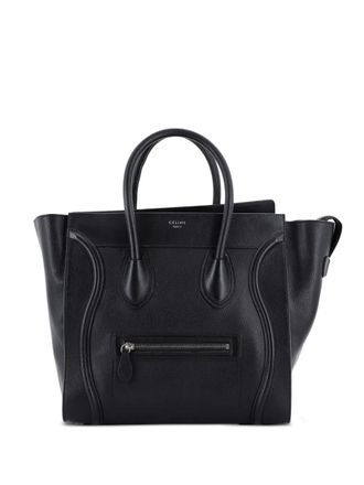 Celine Luggage Bag Grainy Leather Mini tote bag - Black