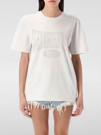 Alexander Wang T-shirt in cotone con logo Alexander Wang