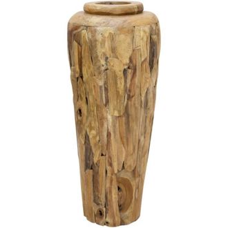 vidaXL Jarr&oacute;n Decorativo De Madera Maciza De Teca 40x100 Cm Vidaxl
