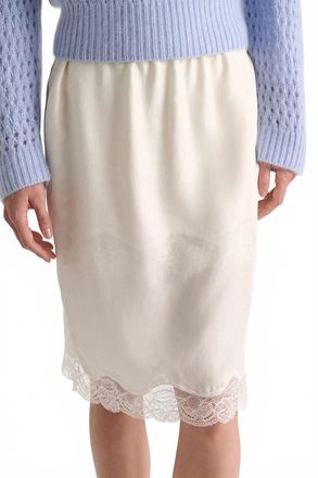 Dorothee Schumacher Playful Volumes Skirt In Camella White