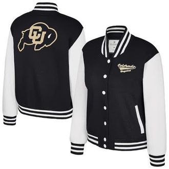 Colosseum Womens Colosseum Black Colorado Buffaloes French Baguette Full Snap Fleece Jacket at Nordstrom, Size X-Large