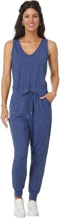 Lilly Pulitzer Womens Lilly Pulitzer UPF 50+ Maisie Jumpsuit Blue Jersey Sleeveless GBO1280