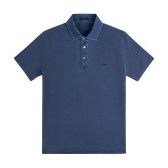 Fay Polo Shirts, male, Blue, Size: L Polo Shirt
